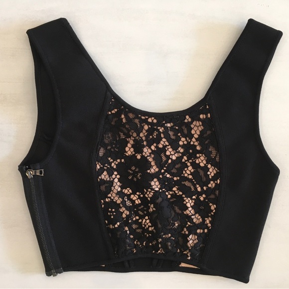 BCBG Maxazria EUC Black Bandage Top Sz XS - Picture 3 of 4